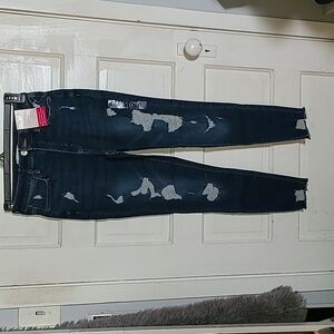 SO Women's Distressed Blue Jeggings